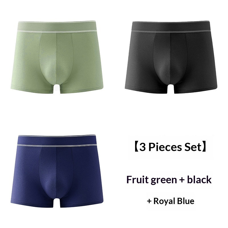Mens Cotton Boxer Briefs, Simple And Elegant, With Graphene Antibacterial Properties