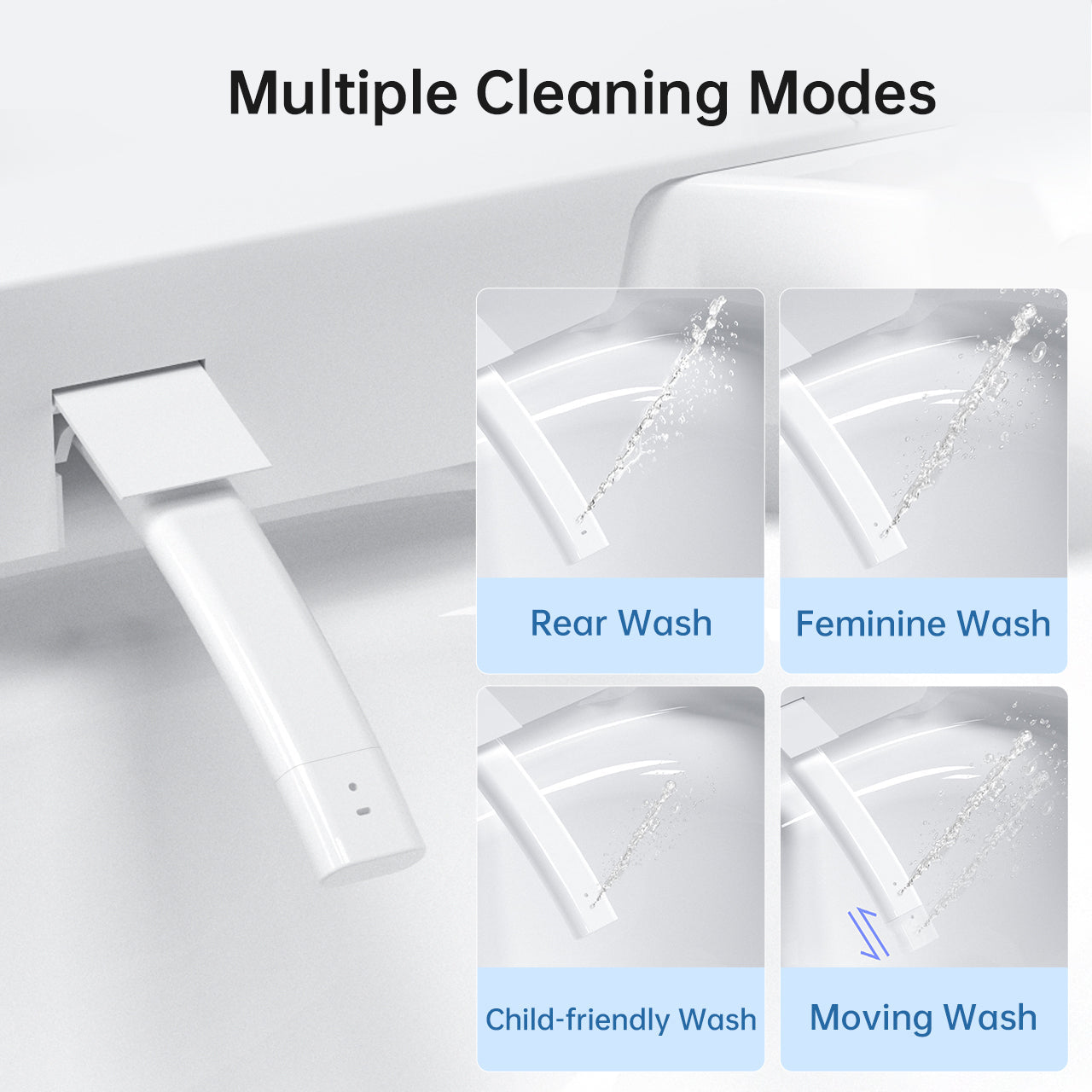 Modern integrated Smart toilet, Auto Open/Close lid, temperature heating seat...