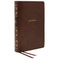 Nkjv, Reference Bible, Classic Verse-By-Verse, Center-Column, Leathersoft, Brown, Indexed, Red Letter Edition, Comfort Print - Imitation Leather