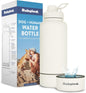 Dog Mom Water Bottle 32oz Insulated Stainless Steel with Dog Bowl Travel