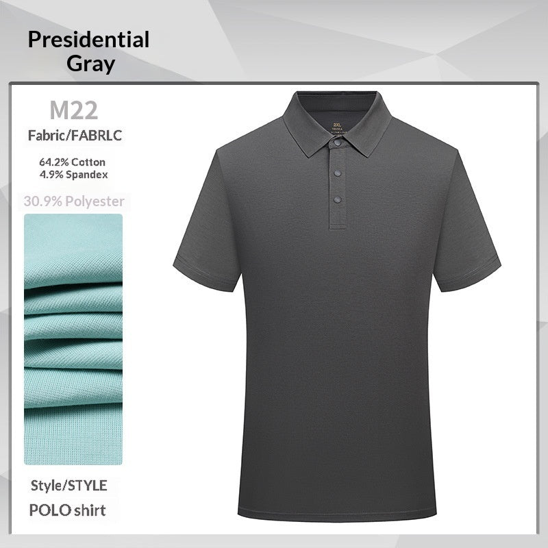 High-end Mercerized Cotton Polo Shirts For Summer