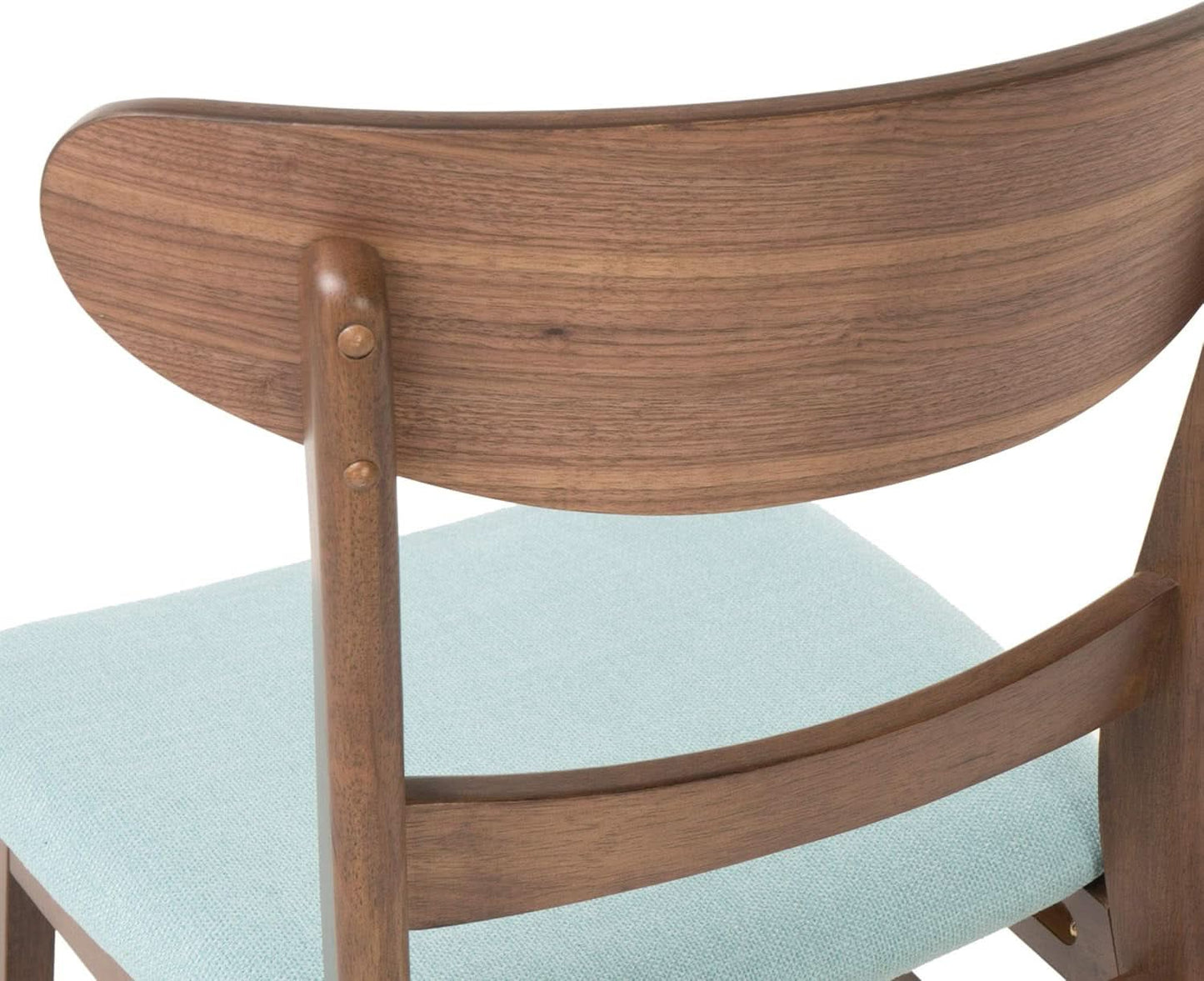 Mid Century Modern Dining Chairs Set Of 4 Mint Upholstery Walnut