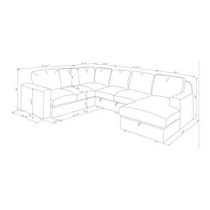 Melody - Contemporary Design Sectional Sofa