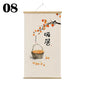 Japanese Ukiyoe Canvas Posters And Prints Home Decoration Painting Wall Art Picture With Solid Wood Hanging Scroll