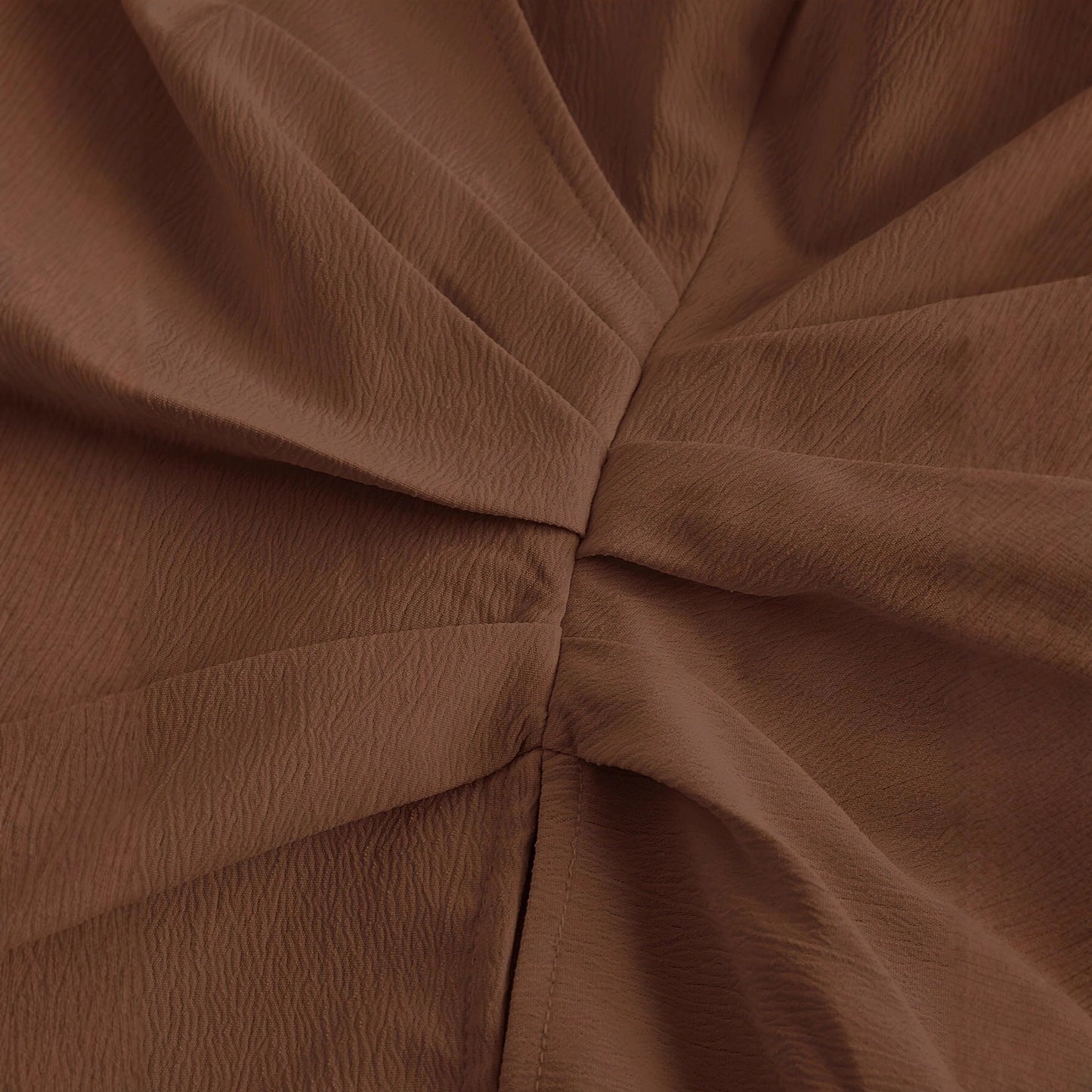 New Stylish Chic Niche-design Irregular Coffee-colored Shirt