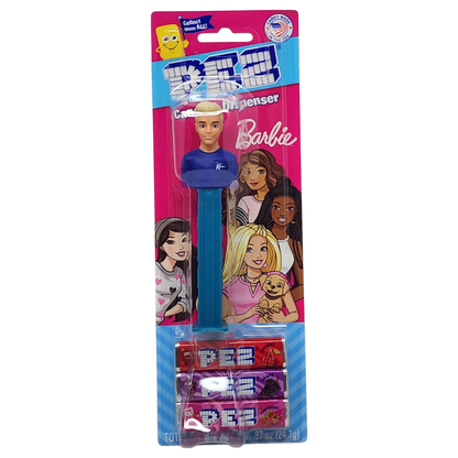 Pez Barbie Dispenser with 3 Candy rolls - Ken