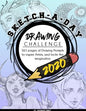 Sketch-A-Day Drawing Challenge 2020: 365 pages of Drawing Prompts to inspire Artists, and Incite the imagination - Paperback