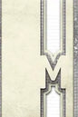 Letter M: Personalized Design Notebook: 120 pages - Paperback