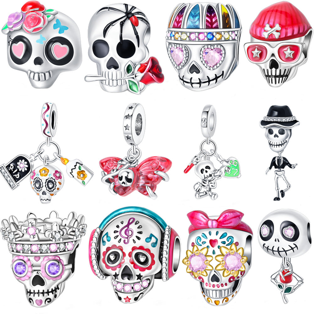 Halloween Skull DIY Bead Bracelet Accessories