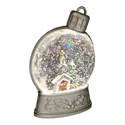 Lighted Water Globe - Church