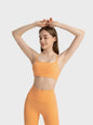 Millennia Crisscross Back Scoop Neck Active Cami with Detachable Chest Pads