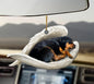 Car Pendant Sleeping Dog Angel Home Decor Acrylic Showcase Hanging Ornaments For Doors