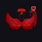 Wings Props Flower Girl Dress Up Halloween Christmas Show Feather Wings