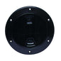 Beckson 4" Smooth Center Screw-Out Deck Plate - Black