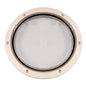 Beckson 8" Clear Center Pry-Out Deck Plate - Beige