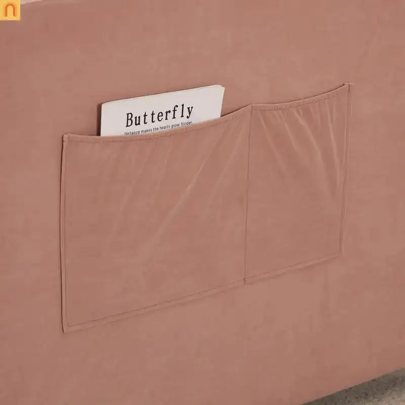 Twin Daybed Velvet Pink Trundle Frame