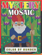 New Large Print Mystery Mosaics Color By Number: Pixel Art For Adults & Kids, Fun 50 Coloring Pages for Stress Relief & Relaxation, Gift Ideas. - Paperback