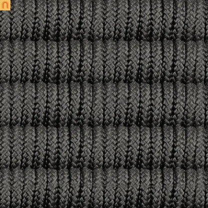 Outdoor Bench Eucalyptus Wood Charcoal Rope 71in Modern