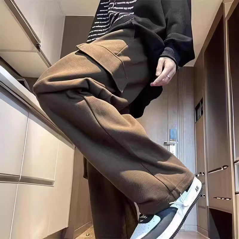 Wide-leg Straight Leg Long Pants