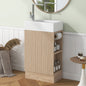 18.6' Bathroom Vanity with Sink, Bathroom Vanity Cabinet with Two-tier Shelf,...