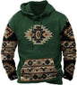 Native buffalo Printed winter Hoodie Men's fashion