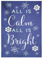 All is Calm - All is Bright Garden Flag