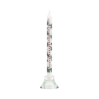 Advent Taper Candle - Holly and the Ivy