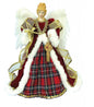 16 inch Tartan Plaid Gold and White Angel