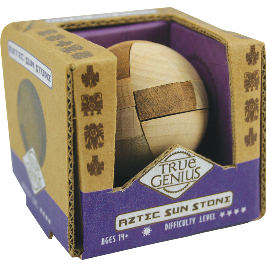 Aztec Sun Stone - Wooden Puzzle