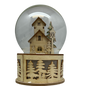 B/O Lighted Laser Cut Village with Tree