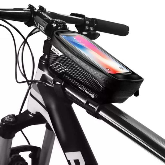 Bicycle Top Tube Frame Bag MTB Waterproof Phone Holder Case