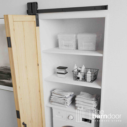 J-Strap Heavy Duty Bifold Barn Door Hardware Kit | 2 Door Kit