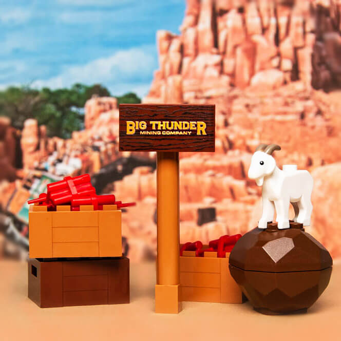 Big Thunder Mining Co Sign - Custom Printed LEGO® - Made Using a LEGO® Tile