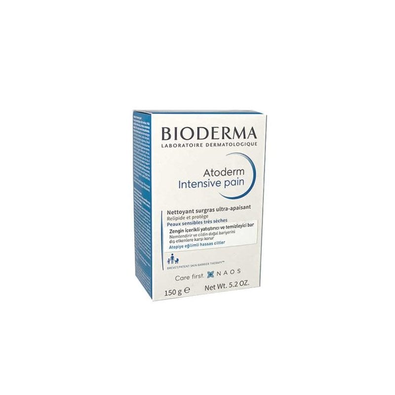 Bioderma Atoderm Pain Cleansing Bar 150g - Gentle Hypoallergenic Cleanser for Dry Sensitive Skin