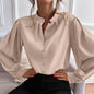 Bishop Sleeve Button Up Blouse