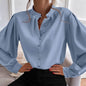 Bishop Sleeve Button Up Blouse