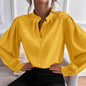 Bishop Sleeve Button Up Blouse