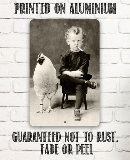 Bizarre Strange Weird Boy - Metal Sign