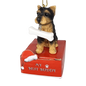 Yorkie Puppy with Bone Ornament