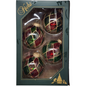 Krebs Value Glass Ornament 4 pack - Holiday Diamond Balls