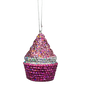 Bedazzled Cupcake Ornament - Deliciously Charming