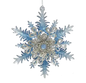 Icy Blue Gem Snowflake Ornament