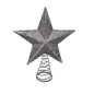 Mini Glitter Star Tree Topper - Silver
