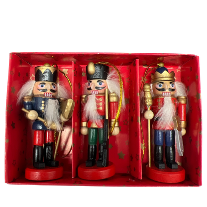 Nutcracker Ornament Set Of 3