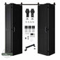 4-Door Bifold Barn Door Kit | Black Hardware