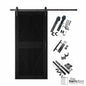 Diamond Pattern Barn Door Kit | Black Hardware
