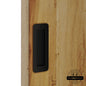 Barn Door Partial Radius Flush Pull