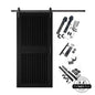 Vertical Slat Barn Door Kit | Black Hardware