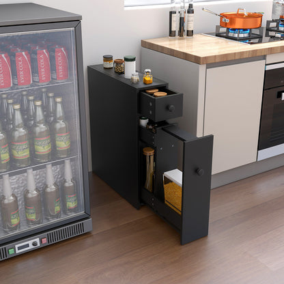 Black Bathroom Cabinet Space Saver Storage Organizer
