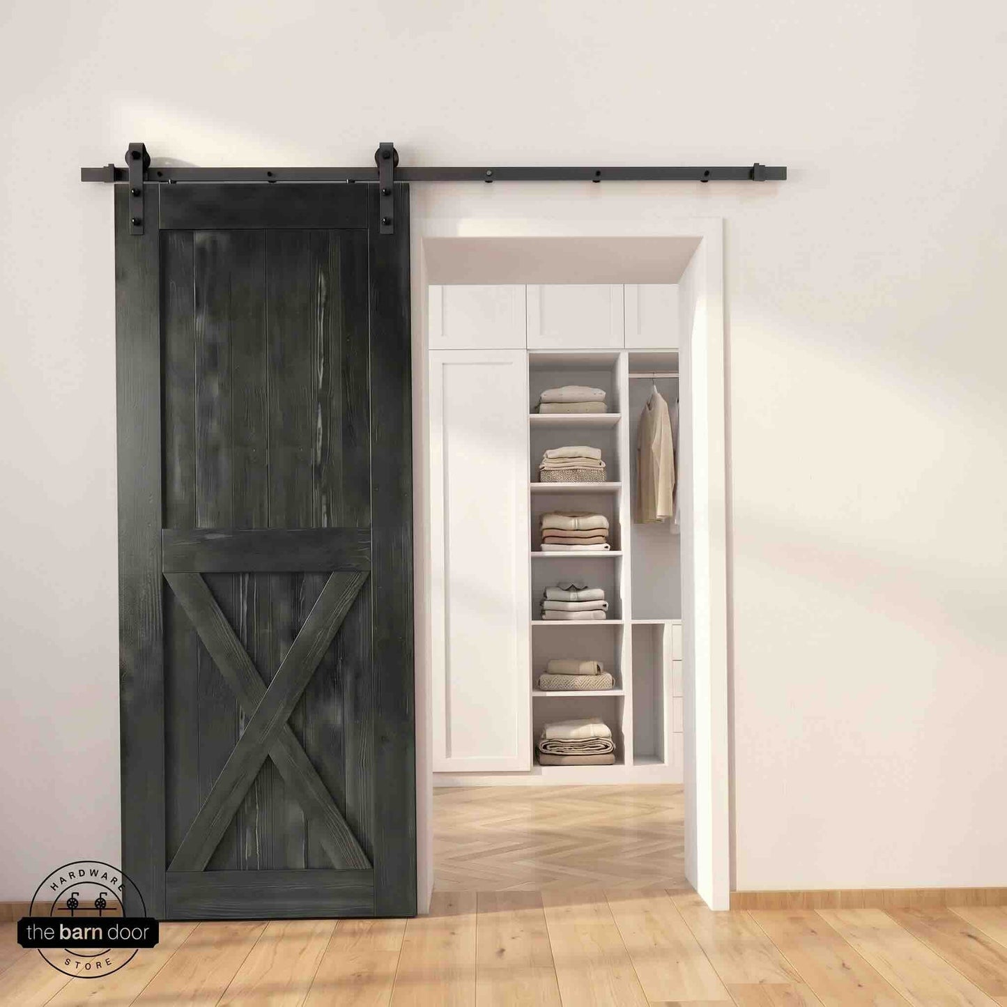 Natural Pine Wood Barn Door | 80", 84", 96" x 20"-60"